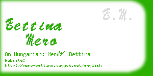 bettina mero business card